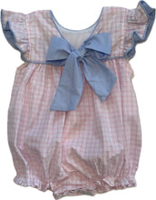 Load image into Gallery viewer, Pink Plaid Bow Back Bubble