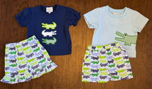 Load image into Gallery viewer, Boys Alligator Shorts Set