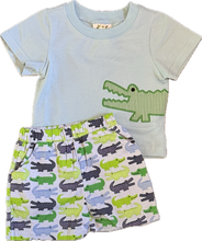 Load image into Gallery viewer, Boys Alligator Shorts Set