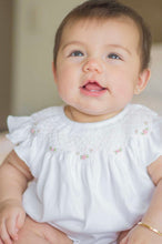 Load image into Gallery viewer, Rose Smocked Baby Bubble