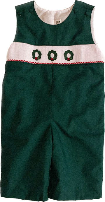 Classic Holly Wreath Longall Green