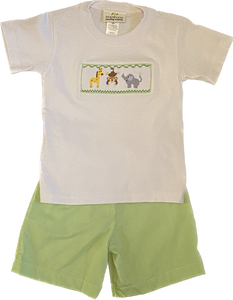 Let's Go to the Zoo Boy Shirt / Short Set